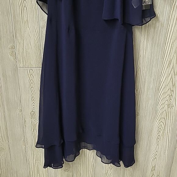 S.L. Fashions Sheer Chiffon Sleevless Dress With Sheer Jacket Womens Size 10 NWT - Picture 3 of 13